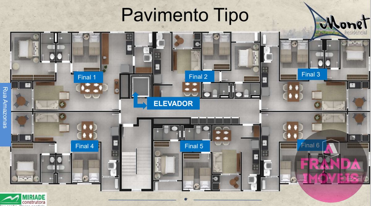 Apartamento à venda com 2 quartos, 61m² - Foto 5